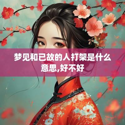 梦见和已故的人打架是什么意思,好不好