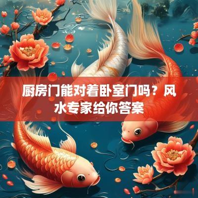 厨房门能对着卧室门吗？风水专家给你答案