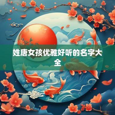 姓唐女孩优雅好听的名字大全