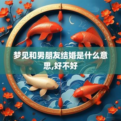 梦见和男朋友结婚是什么意思,好不好