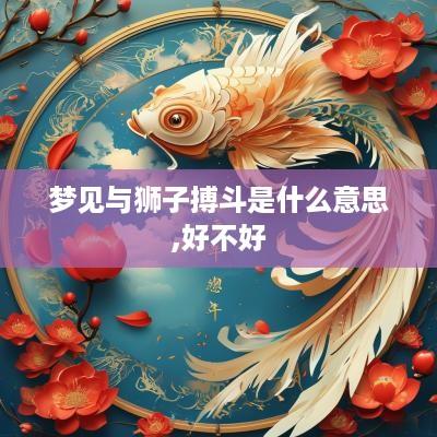 梦见与狮子搏斗是什么意思,好不好