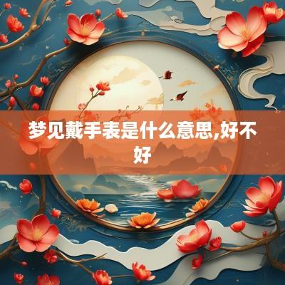 梦见戴手表是什么意思,好不好