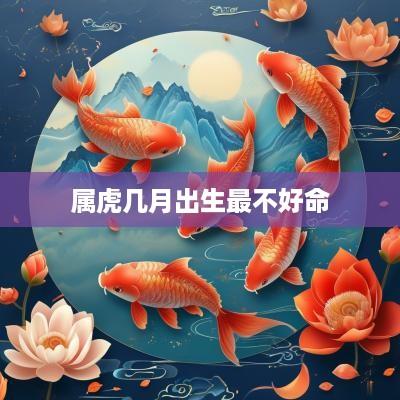 属虎几月出生最不好命