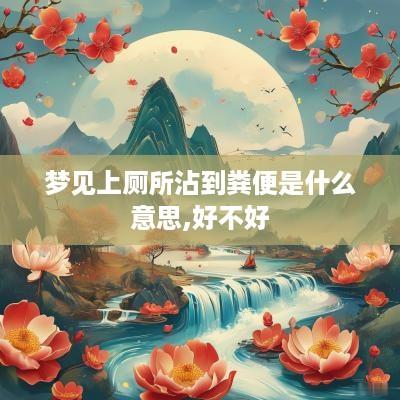 梦见上厕所沾到粪便是什么意思,好不好