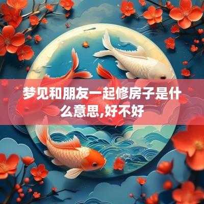 梦见和朋友一起修房子是什么意思,好不好