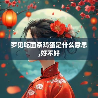 梦见吃面条鸡蛋是什么意思,好不好