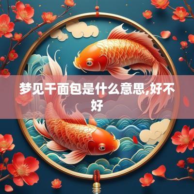梦见干面包是什么意思,好不好