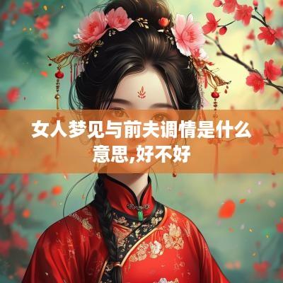 女人梦见与前夫调情是什么意思,好不好