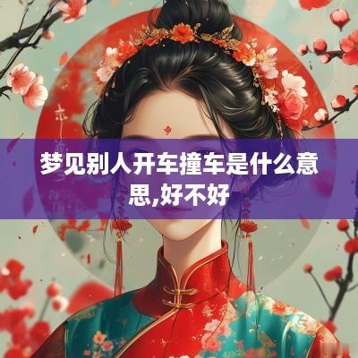 梦见别人开车撞车是什么意思,好不好