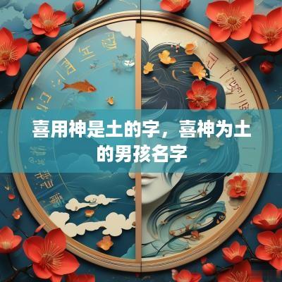 喜用神是土的字，喜神为土的男孩名字