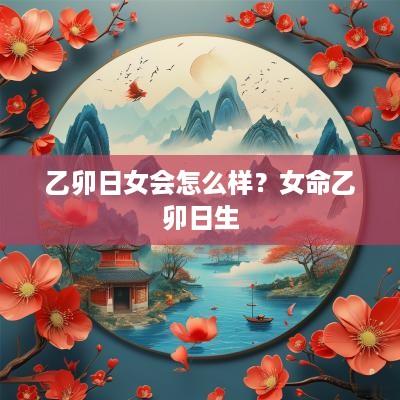乙卯日女会怎么样？女命乙卯日生