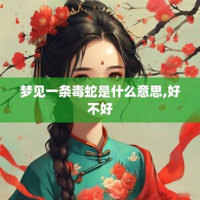 梦见一条毒蛇是什么意思,好不好