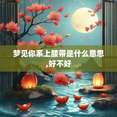 梦见你系上腰带是什么意思,好不好
