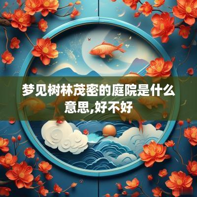 梦见树林茂密的庭院是什么意思,好不好