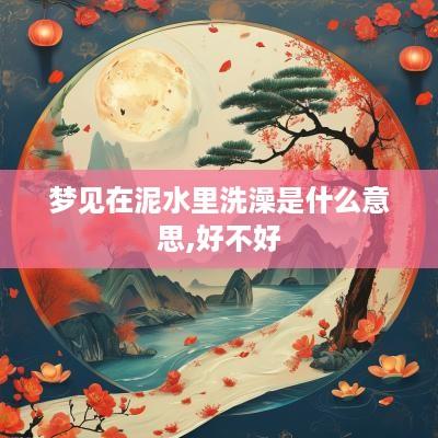 梦见在泥水里洗澡是什么意思,好不好