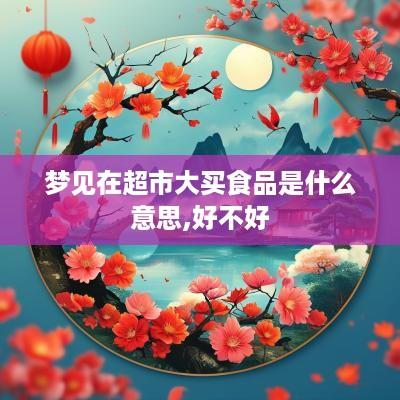 梦见在超市大买食品是什么意思,好不好