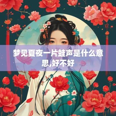 梦见夏夜一片蛙声是什么意思,好不好