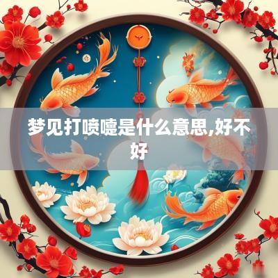 梦见打喷嚏是什么意思,好不好