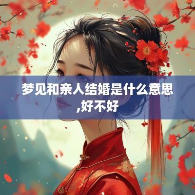 梦见和亲人结婚是什么意思,好不好