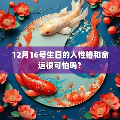 12月16号生日的人性格和命运很可怕吗？