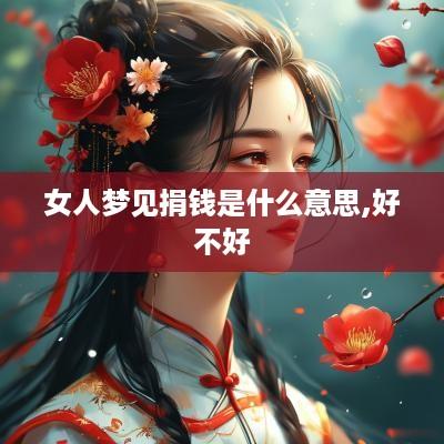 女人梦见捐钱是什么意思,好不好