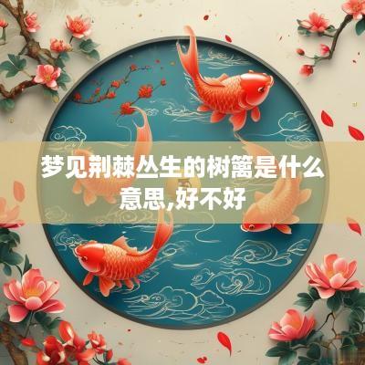 梦见荆棘丛生的树篱是什么意思,好不好