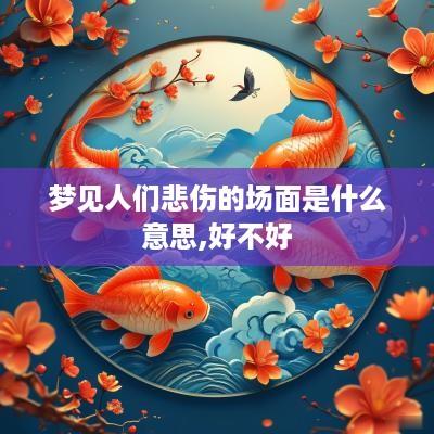 梦见人们悲伤的场面是什么意思,好不好