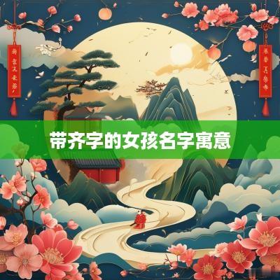 带齐字的女孩名字寓意