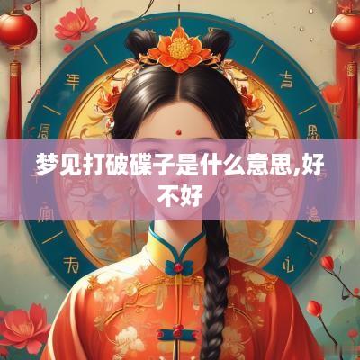 梦见打破碟子是什么意思,好不好