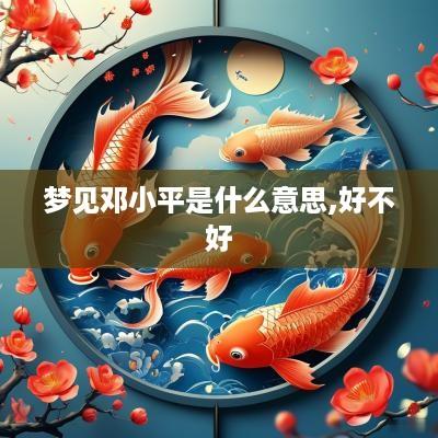 梦见邓小平是什么意思,好不好
