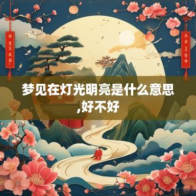 梦见在灯光明亮是什么意思,好不好