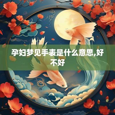 孕妇梦见手表是什么意思,好不好