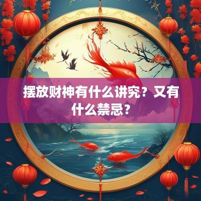 摆放财神有什么讲究？又有什么禁忌？