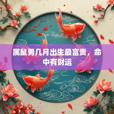 属鼠男几月出生最富贵，命中有财运