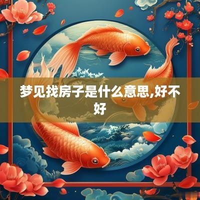梦见找房子是什么意思,好不好