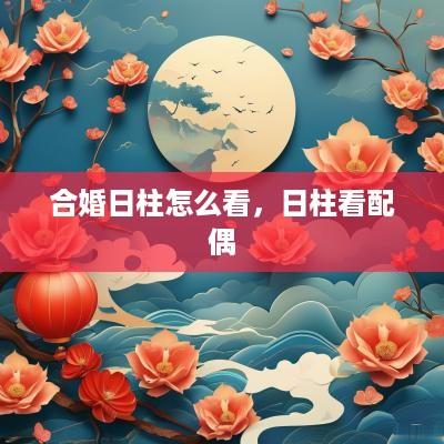 合婚日柱怎么看，日柱看配偶