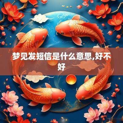 梦见发短信是什么意思,好不好