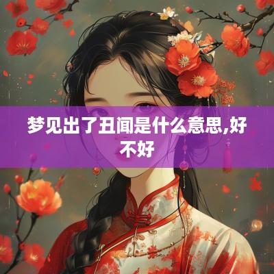 梦见出了丑闻是什么意思,好不好
