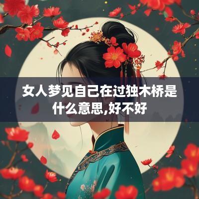 女人梦见自己在过独木桥是什么意思,好不好