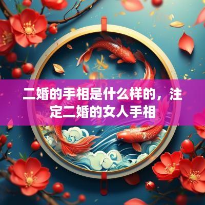 二婚的手相是什么样的，注定二婚的女人手相