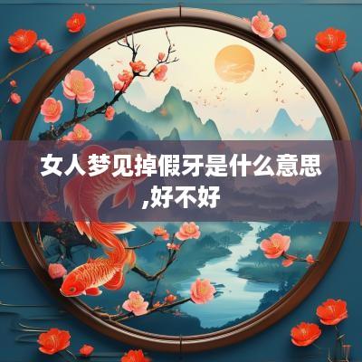 女人梦见掉假牙是什么意思,好不好