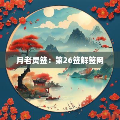 月老灵签：第26签解签网