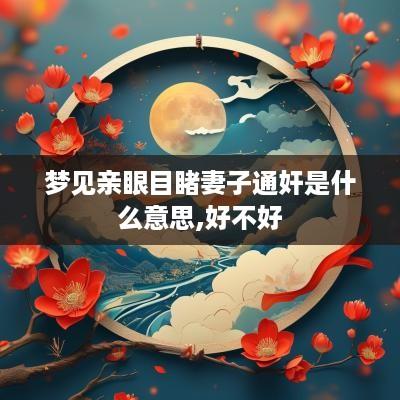 梦见亲眼目睹妻子通奸是什么意思,好不好