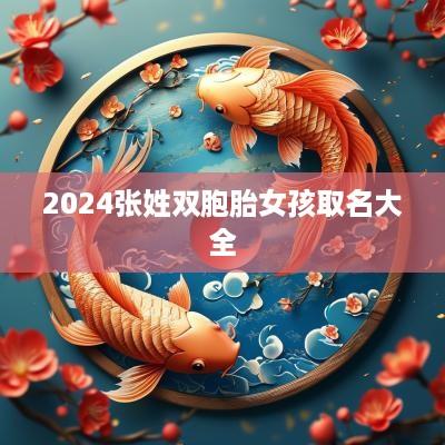 2025张姓双胞胎女孩取名大全