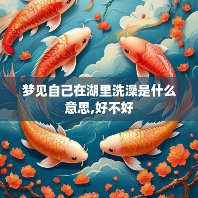 梦见自己在湖里洗澡是什么意思,好不好