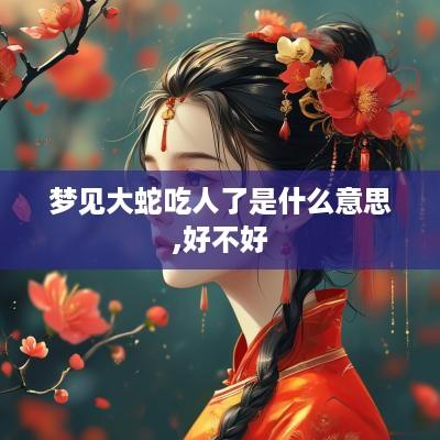 梦见大蛇吃人了是什么意思,好不好