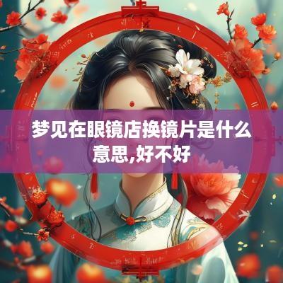 梦见在眼镜店换镜片是什么意思,好不好