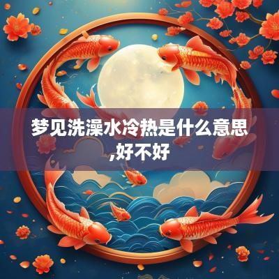 梦见洗澡水冷热是什么意思,好不好
