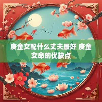 庚金女配什么丈夫最好 庚金女命的优缺点