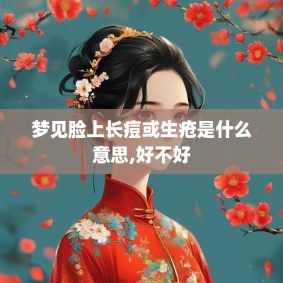 梦见脸上长痘或生疮是什么意思,好不好